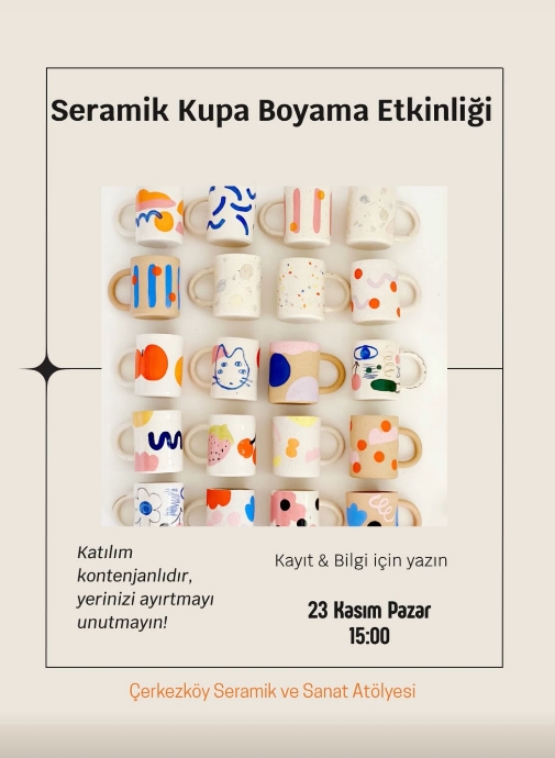 Seramik Kupa Boyama Etkinliği