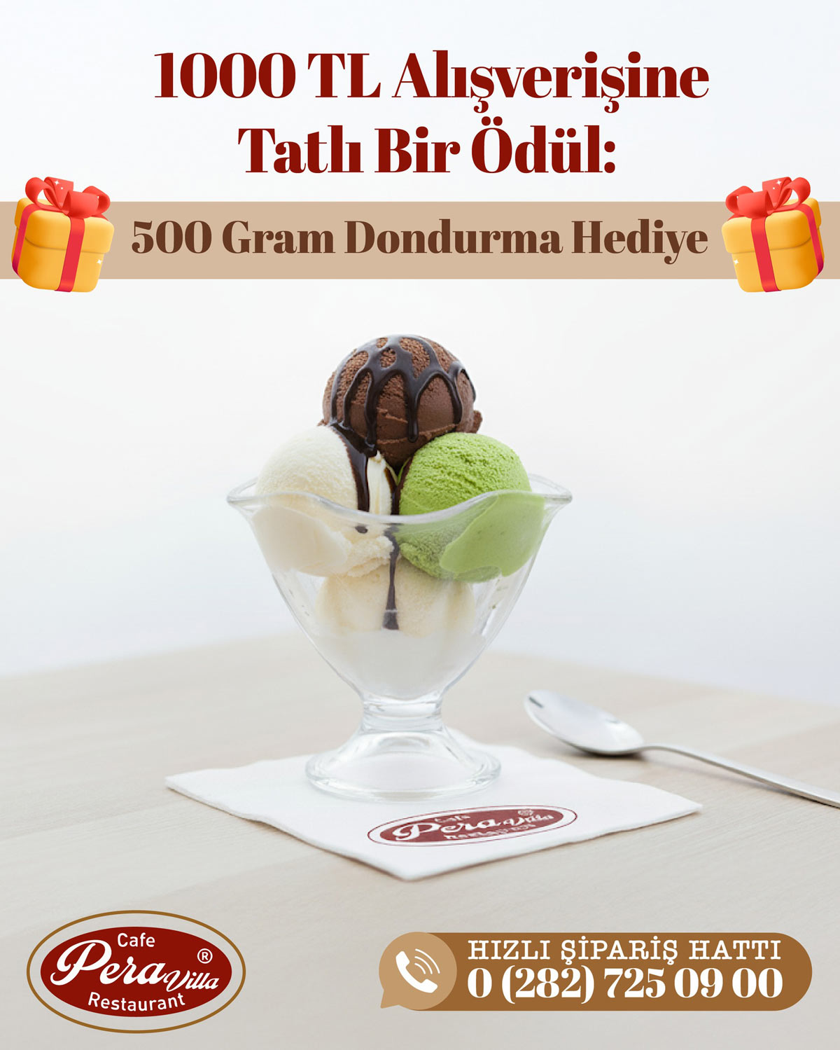 1000 TL Alışverişe Tatlı Bir Ödül