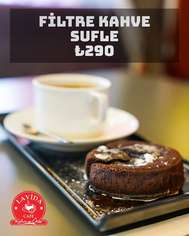 Filtre Kahve  + Sufle 290 TL